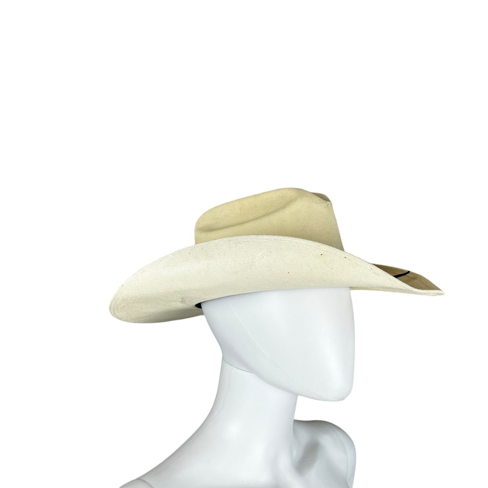 Corral‎ West Rancher Hat Mens No Size Tag Cowboy Western Straw Beige